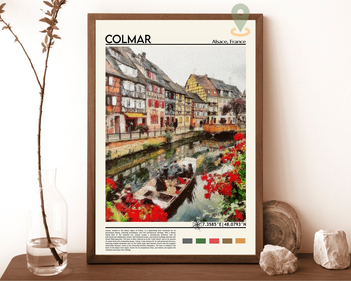 Colmar Print Colmar Poster Colmar Wall Art Colmar Travel Print Colmar Art Colmar Artwork Colmar Photo France Print Colmar Painting