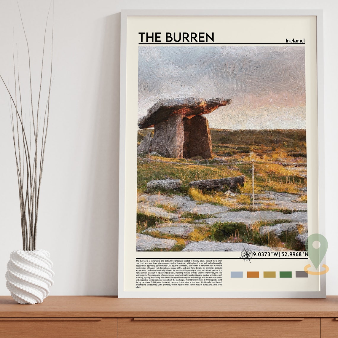 The Burren Print The Burren Poster The Burren Wall Art The Burren Travel Print The Burren Art Print The Burren Photo Ireland Print - Image 5
