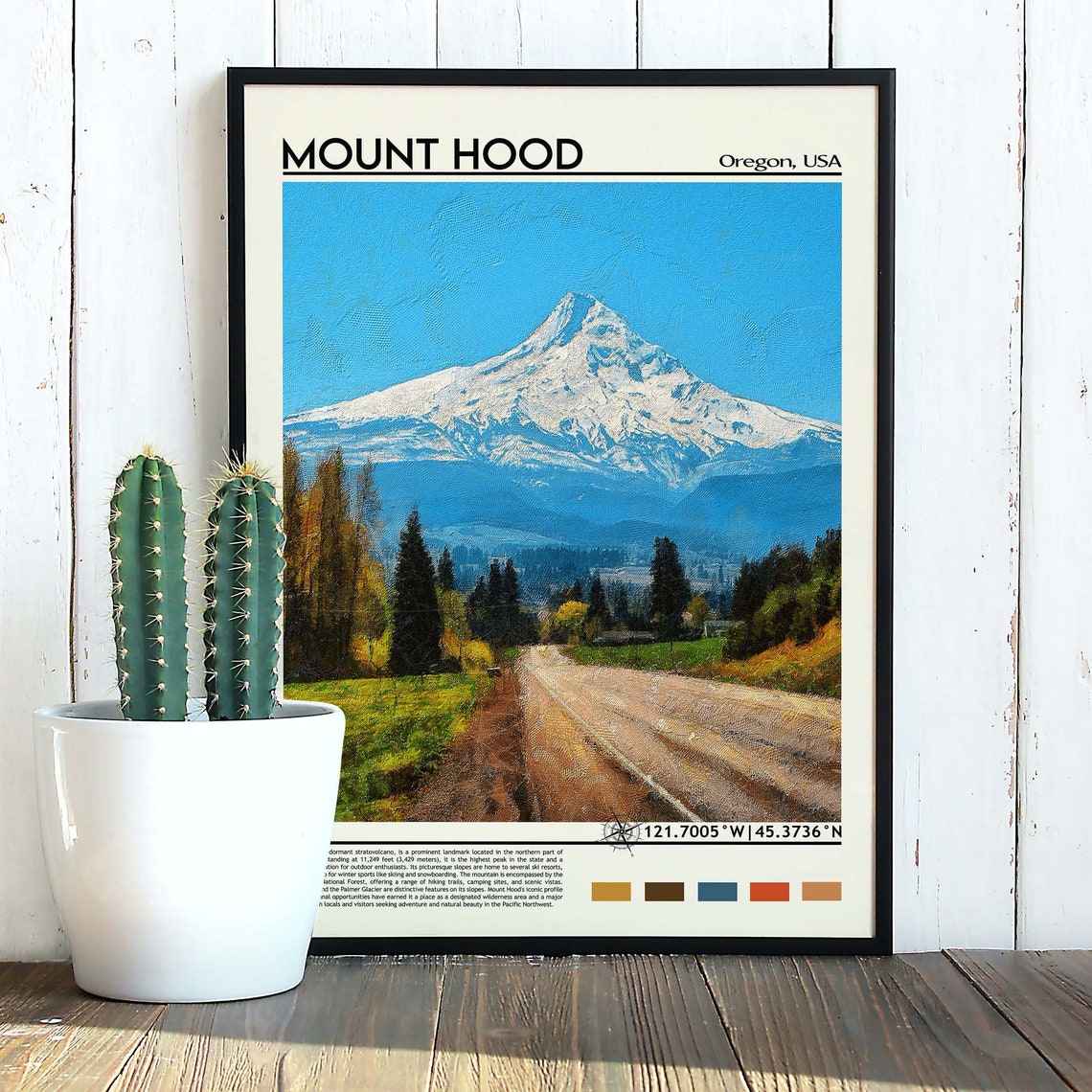 Mount Hood Poster Mount Hood Print Mount Hood Wall Art United States Photo United States Poster United States Print Travel Poster - Image 5