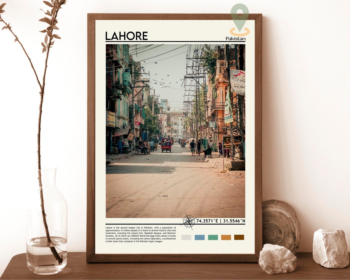 Lahore Print Lahore Art Poster Lahore Photo Lahore Poster Print Lahore Painting Pakistan Poster Lahore Artwork Lahore Gift Pakistan