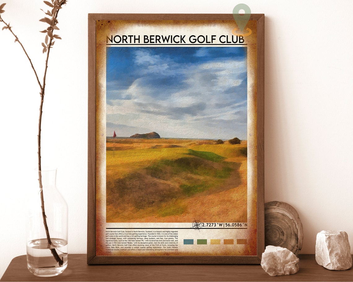 North Berwick Golf Club Scotland Links Course Photo Poster Art - Image 6