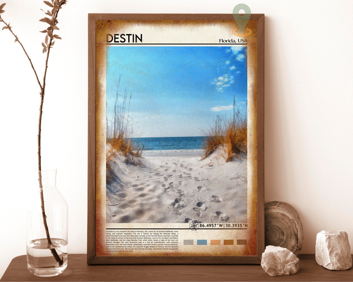 Destin Print Destin Poster Destin Wall Art Destin Travel Destin Art Print Destin Artwork Destin Photo Destin Florida Print Okaloosa - Image 6