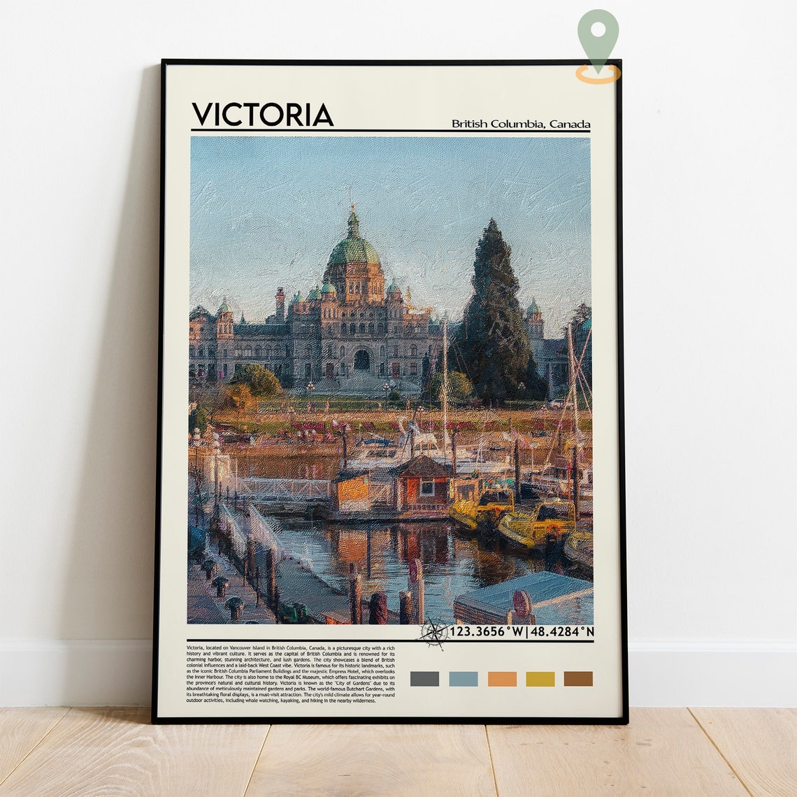 Victoria Print Victoria Poster Victoria Wall Art Victoria Travel Victoria Art Print Victoria Artwork Victoria Photo British Colombia - Image 5