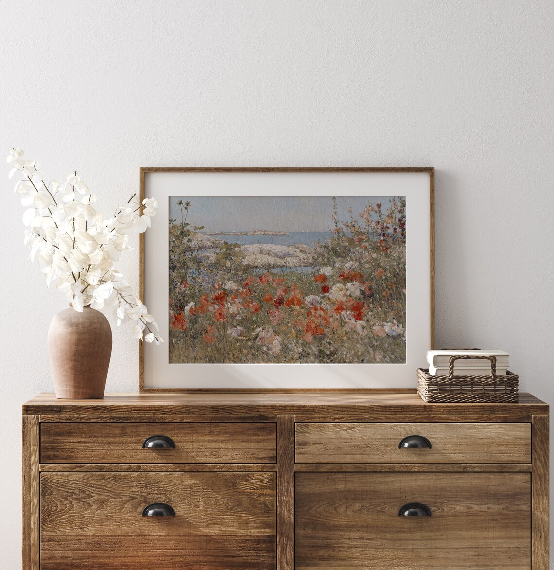 Beach Blooms Coastal Flowers Vintage Art Print - Image 3