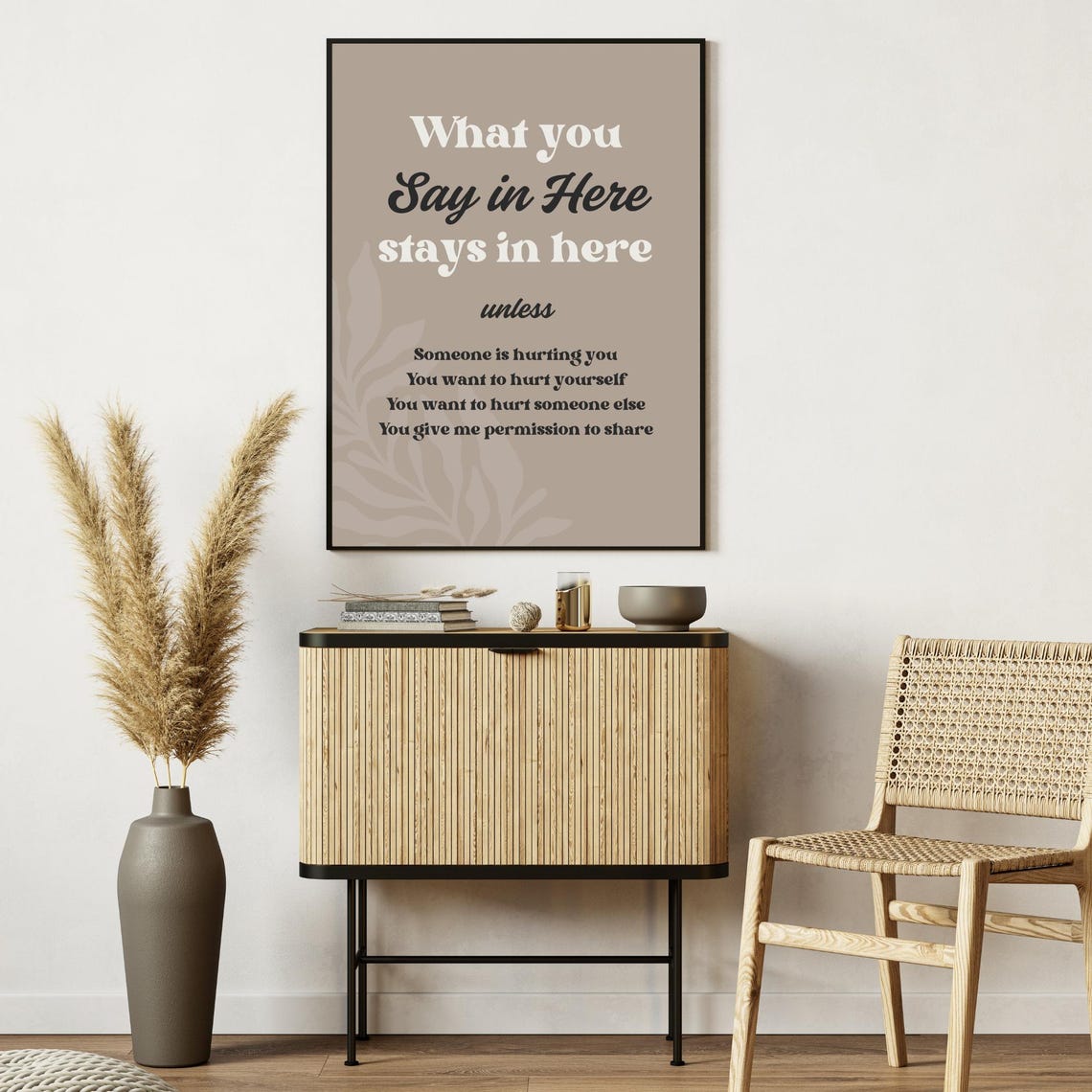 What You Say in Here Stays in Here Therapy Confidentiality Poster - Image 6