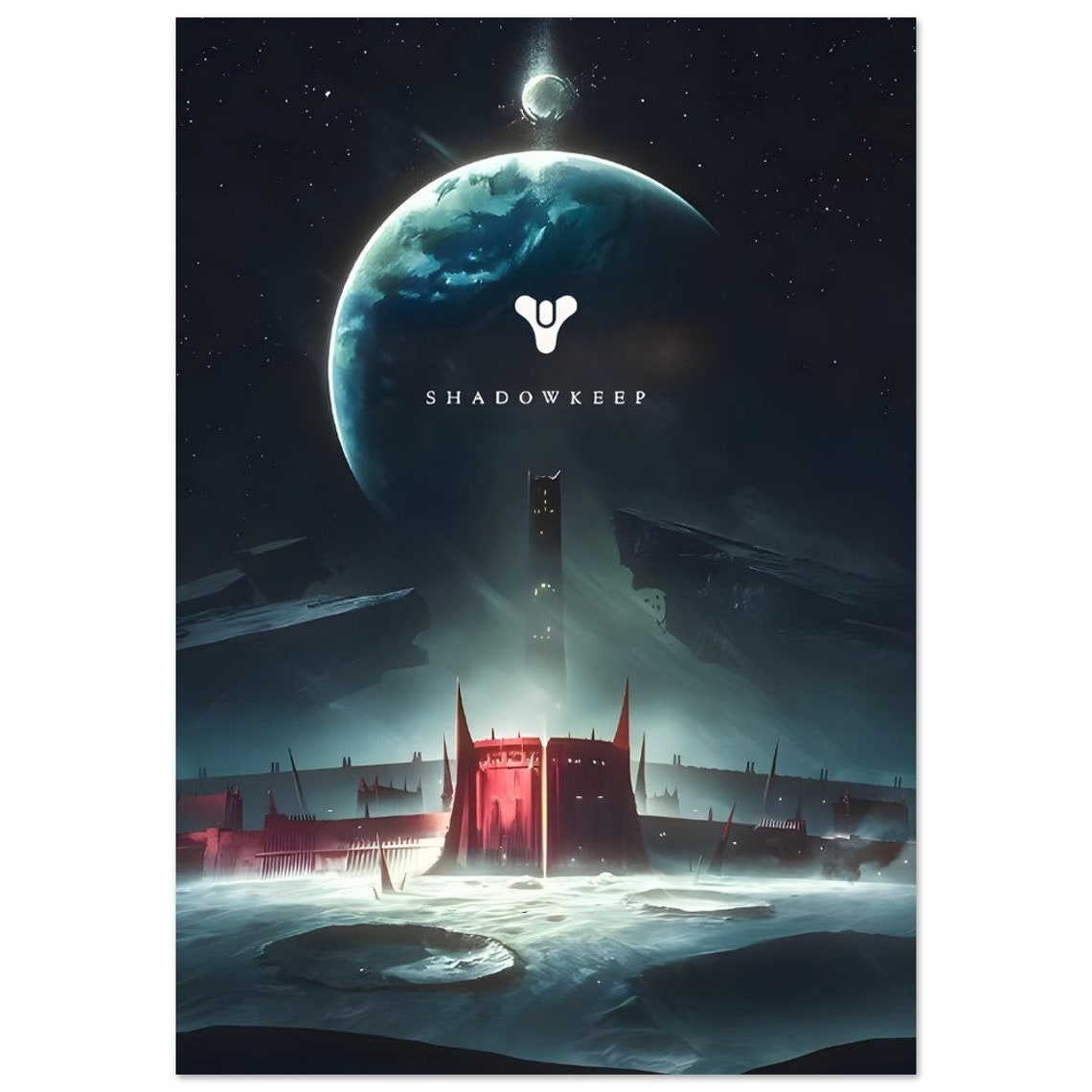 Destiny 2 Shadowkeep Moon Fortress Sci Fi Gaming Epic Poster - Image 2