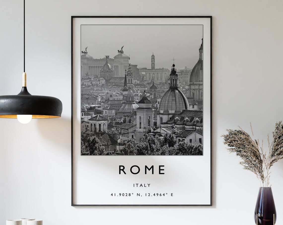 Rome Travel Poster, Italy Travel Art Print