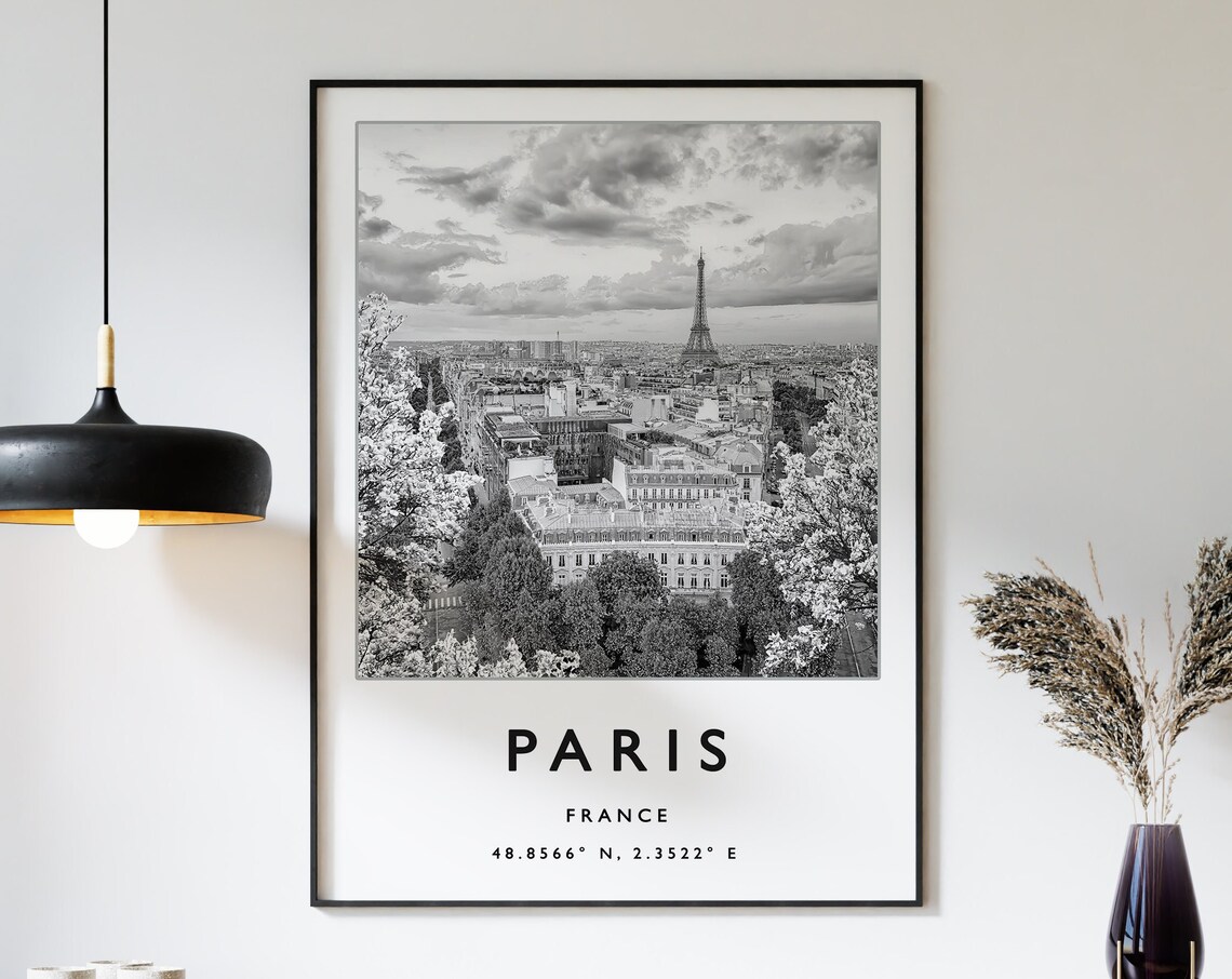 Paris Travel Poster, European Travel Art Print