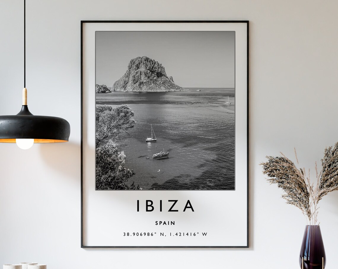 Ibiza Travel Poster, Spain Travel Art Print