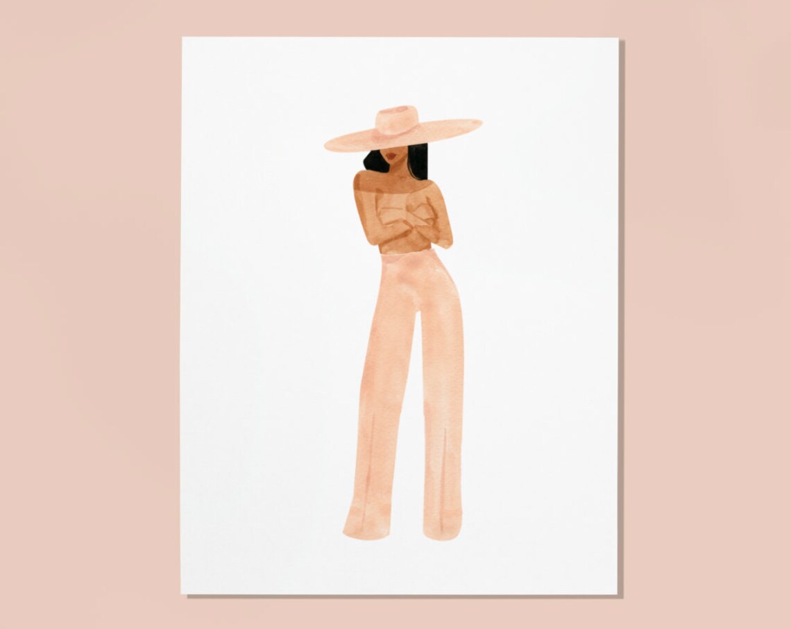 Janelle Ii Art Print, Sabina Fenn Fashion Illustration