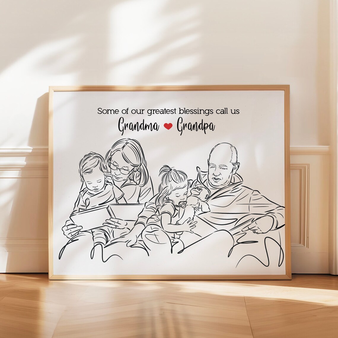 Some of Our Greatest Blessings Call Us Grandma and Grandpa Poster