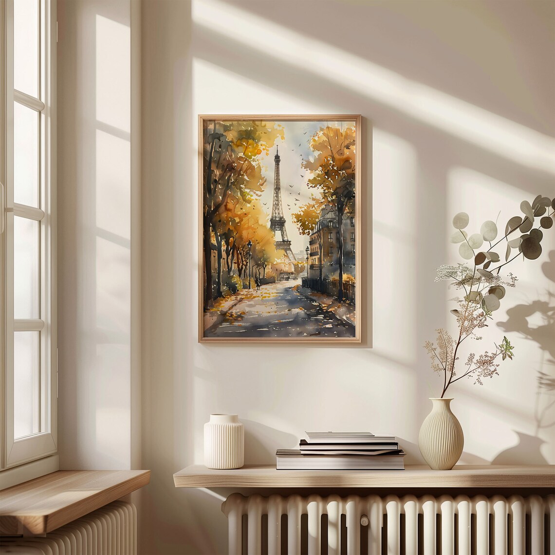 Paris Watercolor Art Print, Eiffel Tower Travel Poster - Image 4