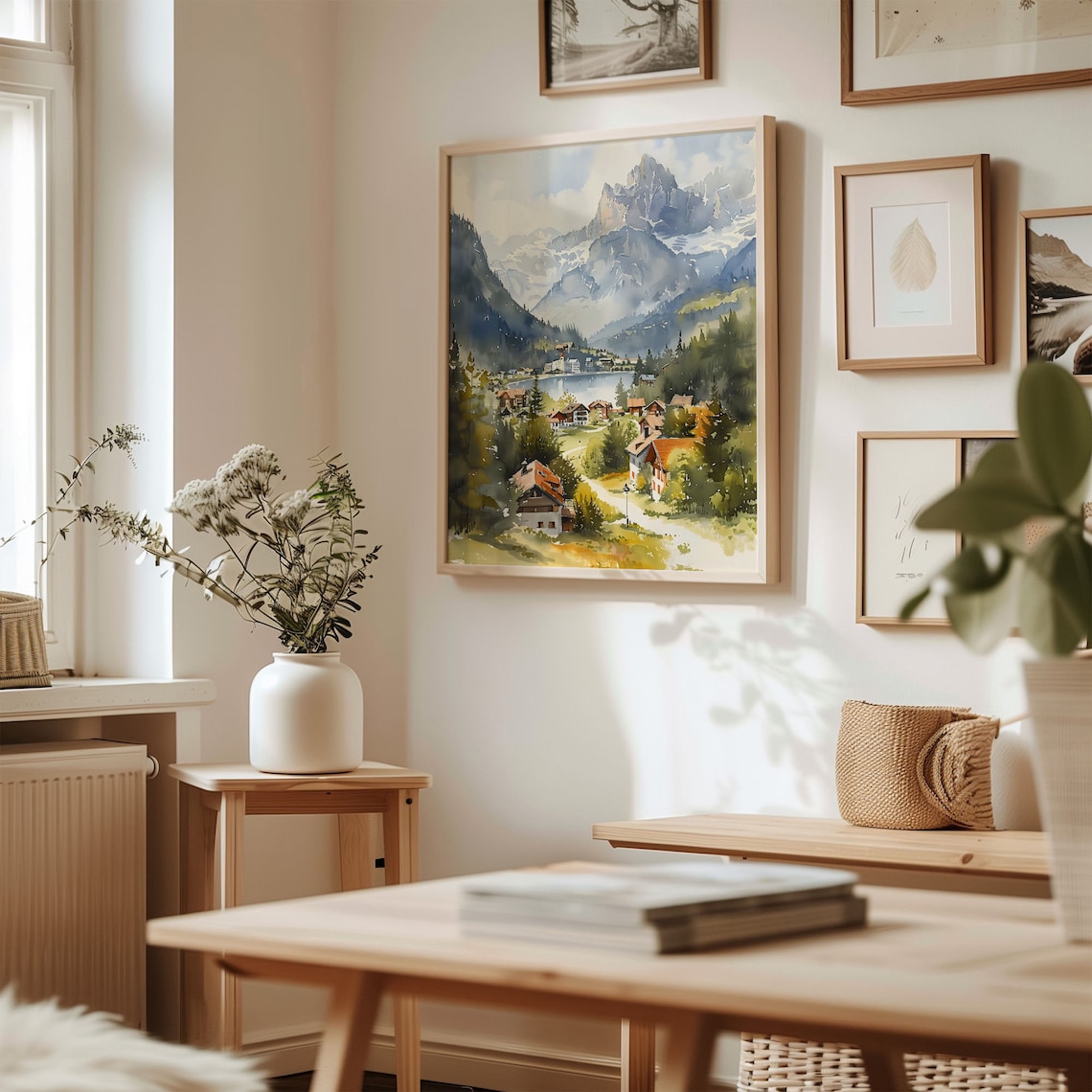 Grindelwald Watercolor Travel Poster, Switzerland - Image 3