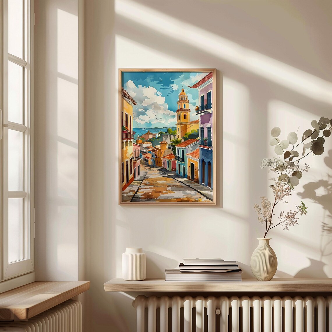 Salvador Watercolor Travel Poster, Brazil Wall Art - Image 4