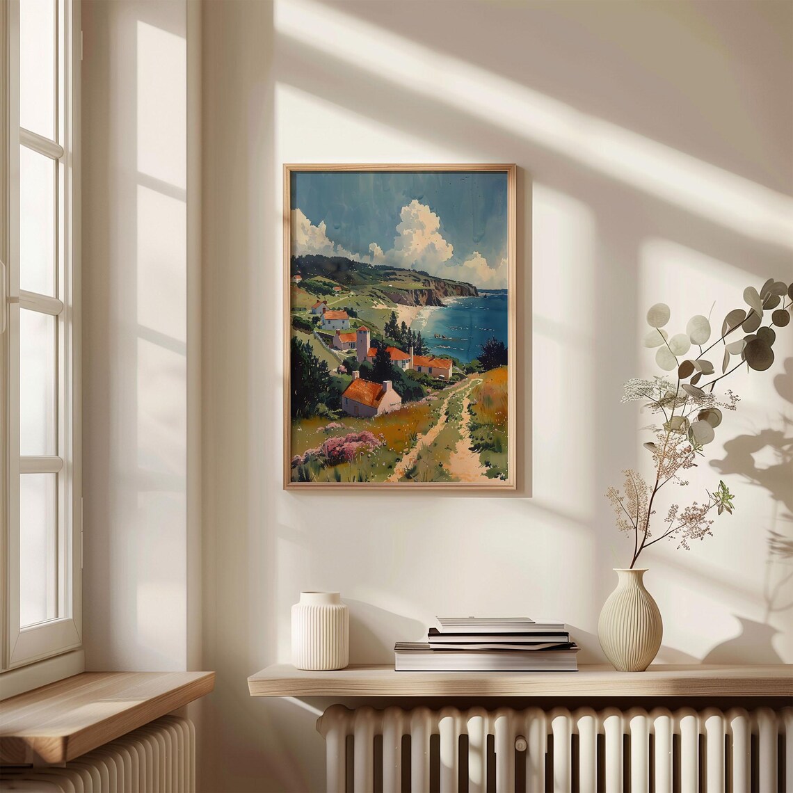 Woolacombe Watercolor Travel Print, Devon Poster - Image 4