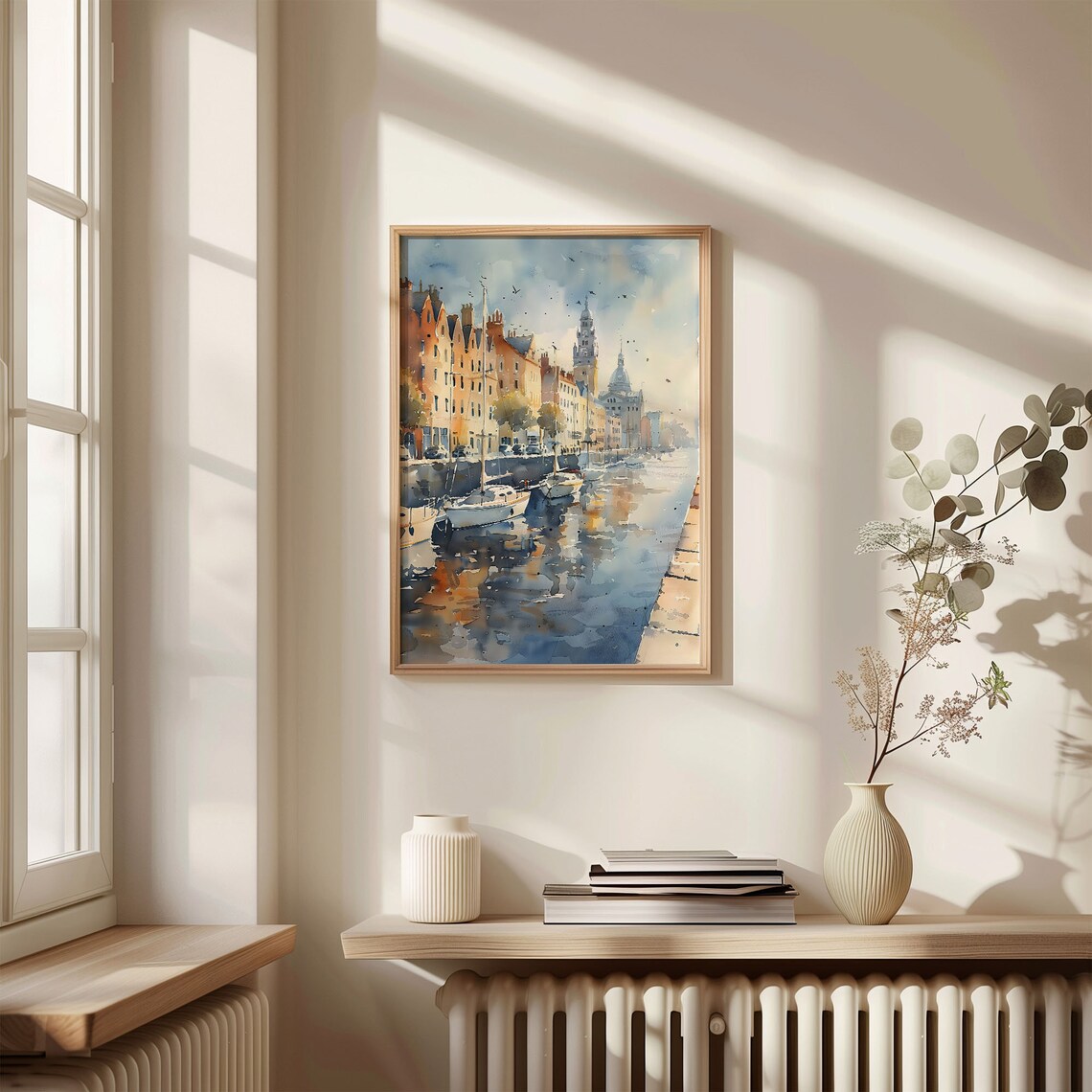 Cork Ireland Watercolor Painting Cobh Day View Poster - Image 4