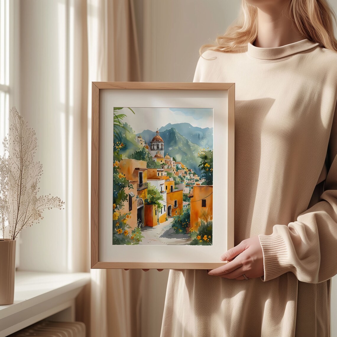 Guanajuato Watercolor Painting Mexico Travel Poster Wall Art Print Home Dcor Art Gift Poster Watercolor Art C30 359 - Image 2