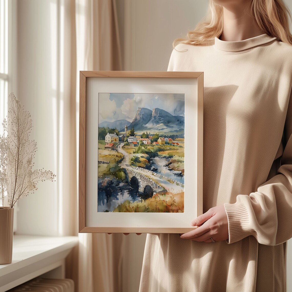 Sligo Watercolor Painting, Benbulben Travel Poster - Image 2