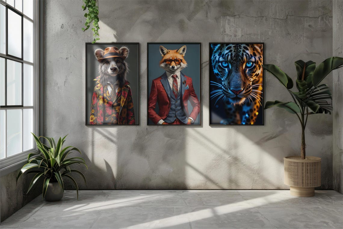 Mesmerizing Leopard Close-Up Portrait with Striking Blue Eyes Poster - Image 3