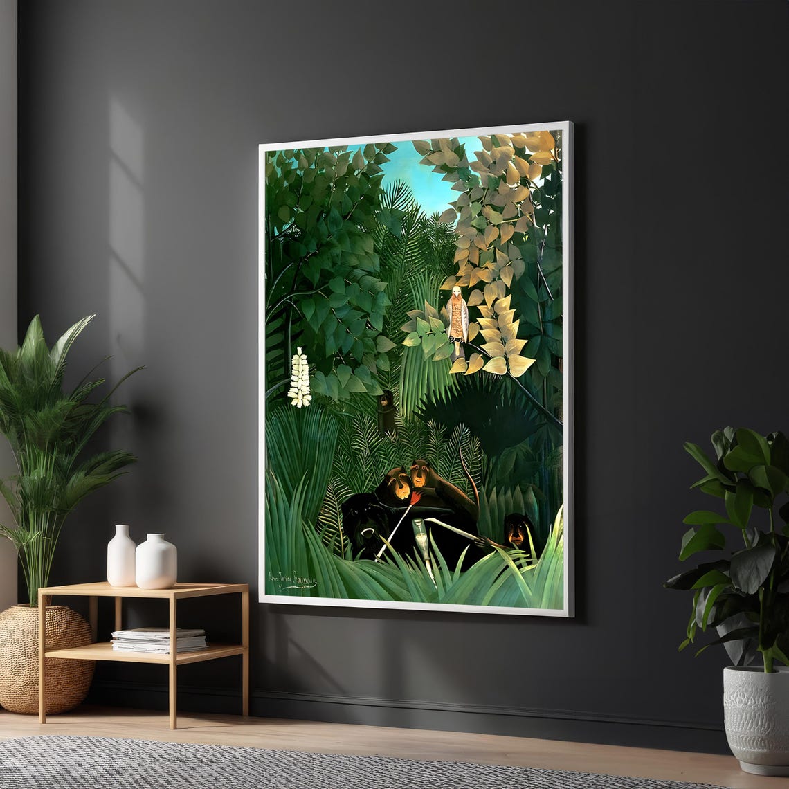 Henri Rousseau The Dream Jungle Night Scene Classic Art Poster