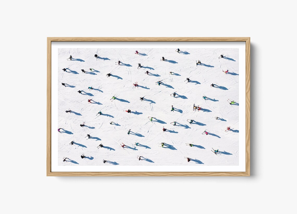 Fine Art Ski Photography Art Print, Winter Adventure