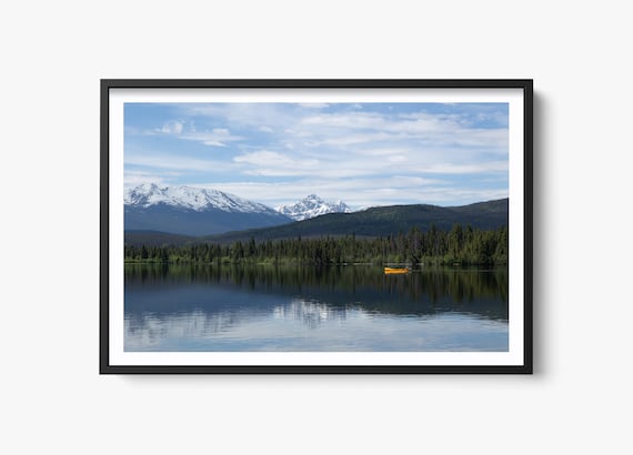 Banff National Park Lake Landscape Art Print