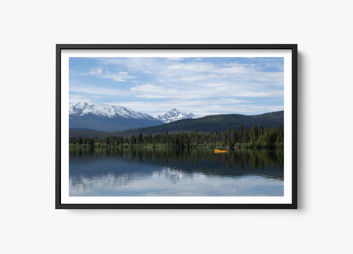 Banff National Park Lake Landscape Art Print