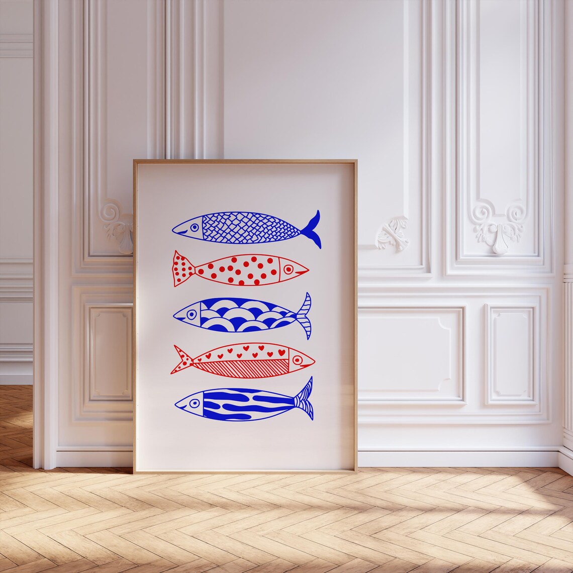 Sardines Kitchen Art Print, Retro Style Foodie Poster - Image 2