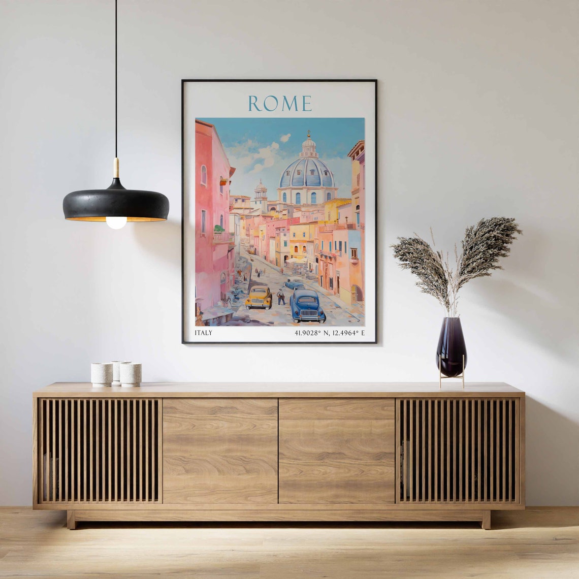 Rome Travel Print Rome Travel Poster Italy Wall Art Italy Travel Decor Rome Wall Art Rome Travel Gift Rome Art Print Italian Decor - Image 3