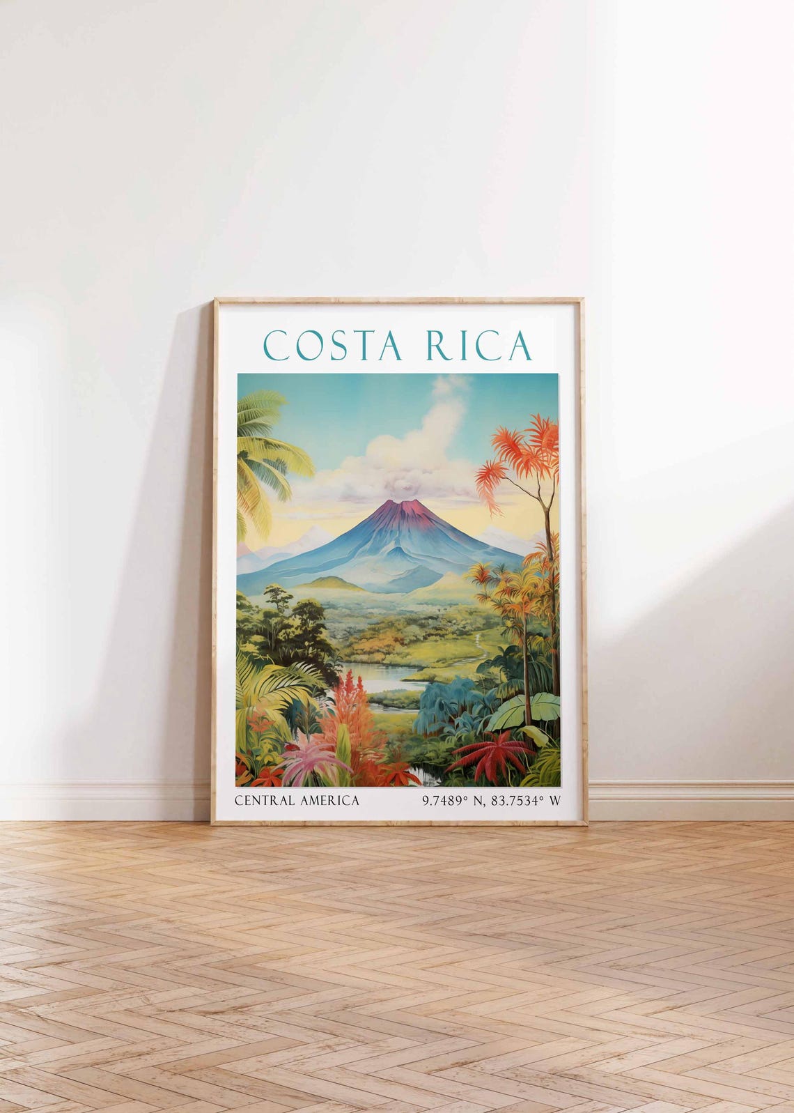 Costa Rica Travel Print Central America Print Home Decor Wall Art Birthday Gift Costa Rica Travel Print Costa Rica Poster - Image 4