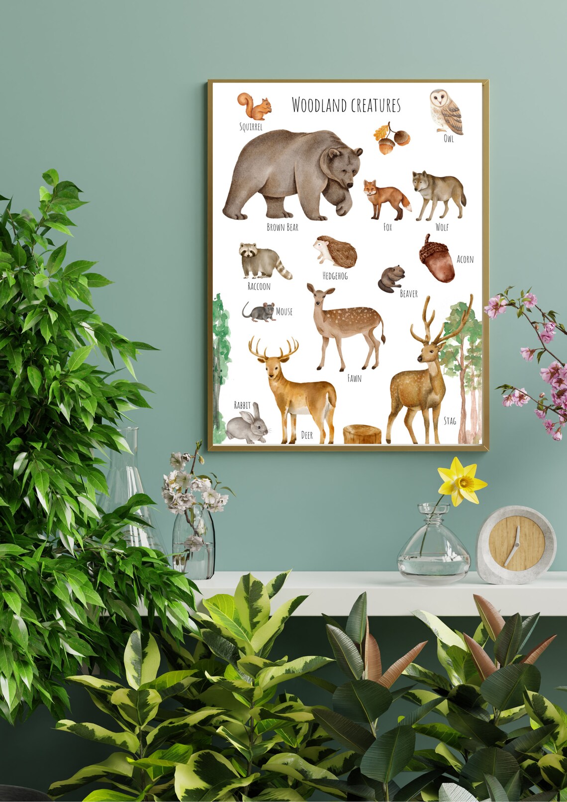 Woodland Creatures Poster, Forest Animal Print - Image 6