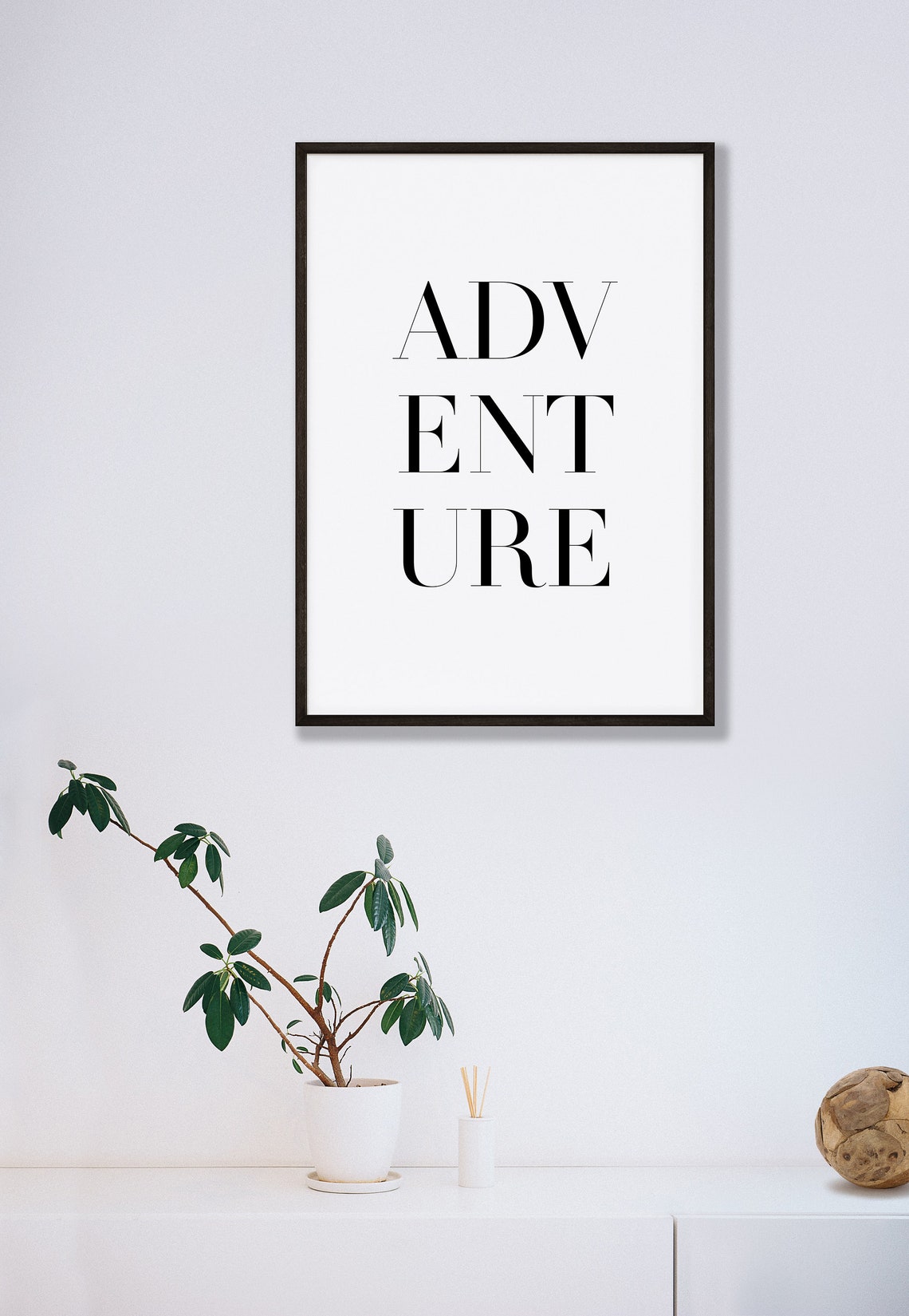Adventure Stacked Typography Poster for Travel Lovers Wall Decor - Image 5