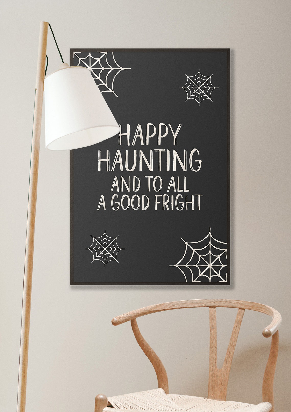 Happy Haunting and to All a Good Fright Halloween Party Poster - Image 4