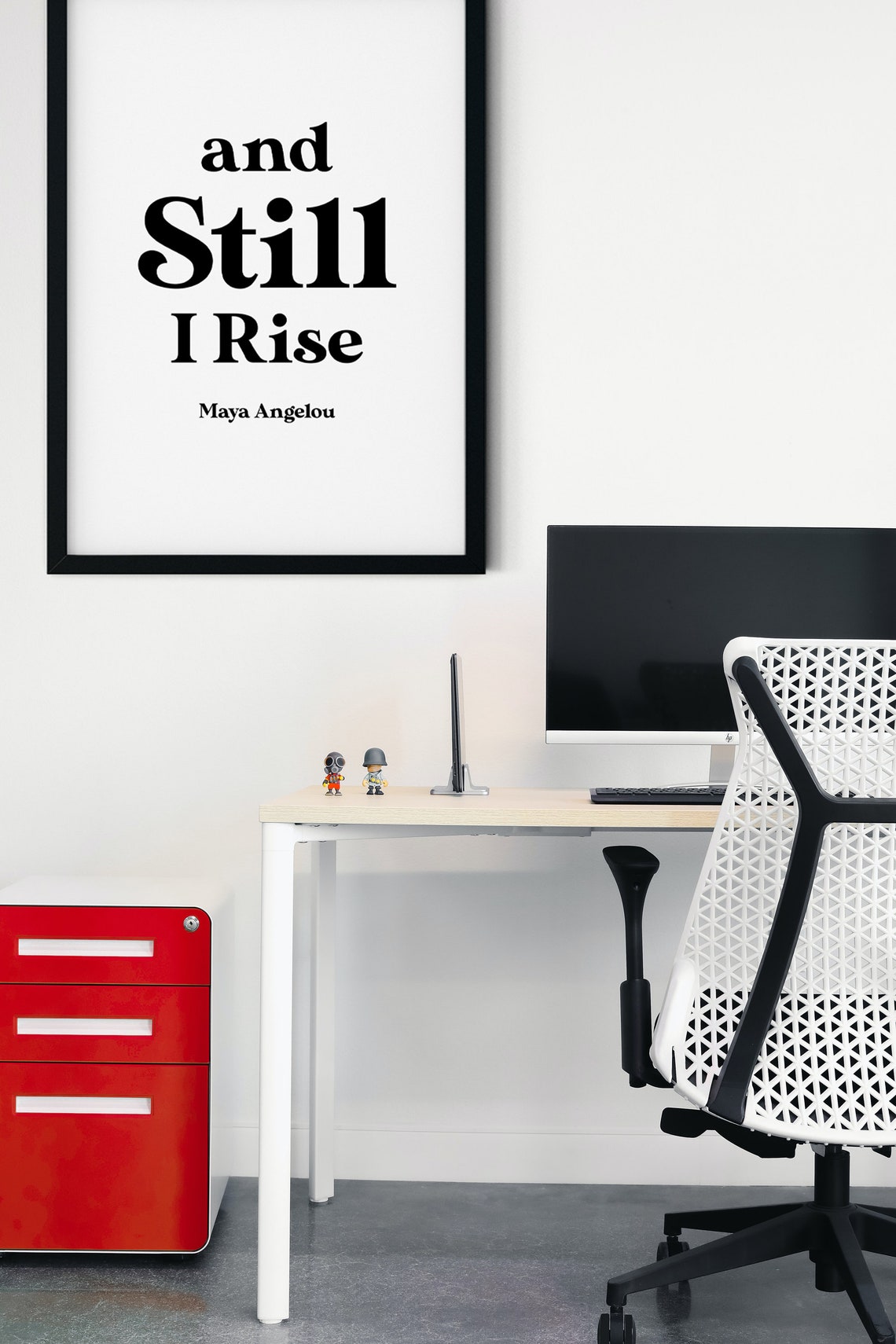 And Still I Rise Maya Angelou Quote Poster Inspirational Wall Decor - Image 2