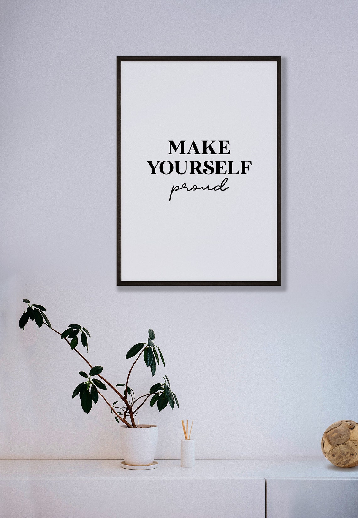 Make Yourself Proud Quote Print Motivational Self Love Wall Decor - Image 5