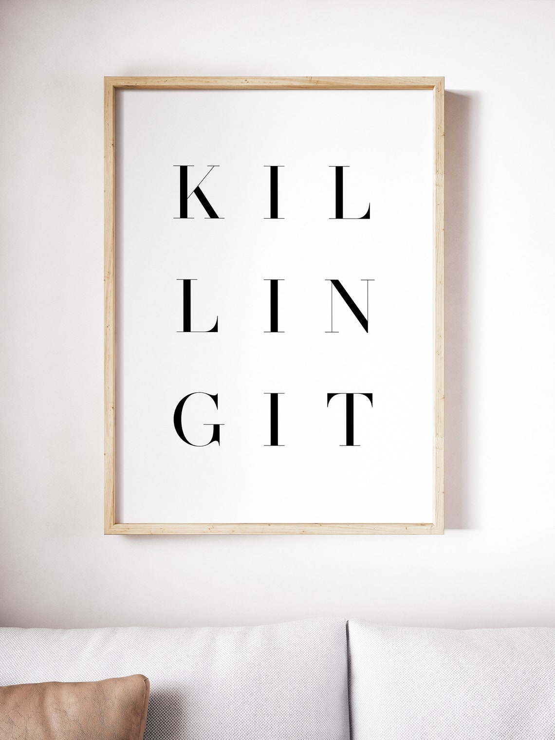 Killing It Minimalist Black Serif Confidence Quote Wall Poster - Image 3