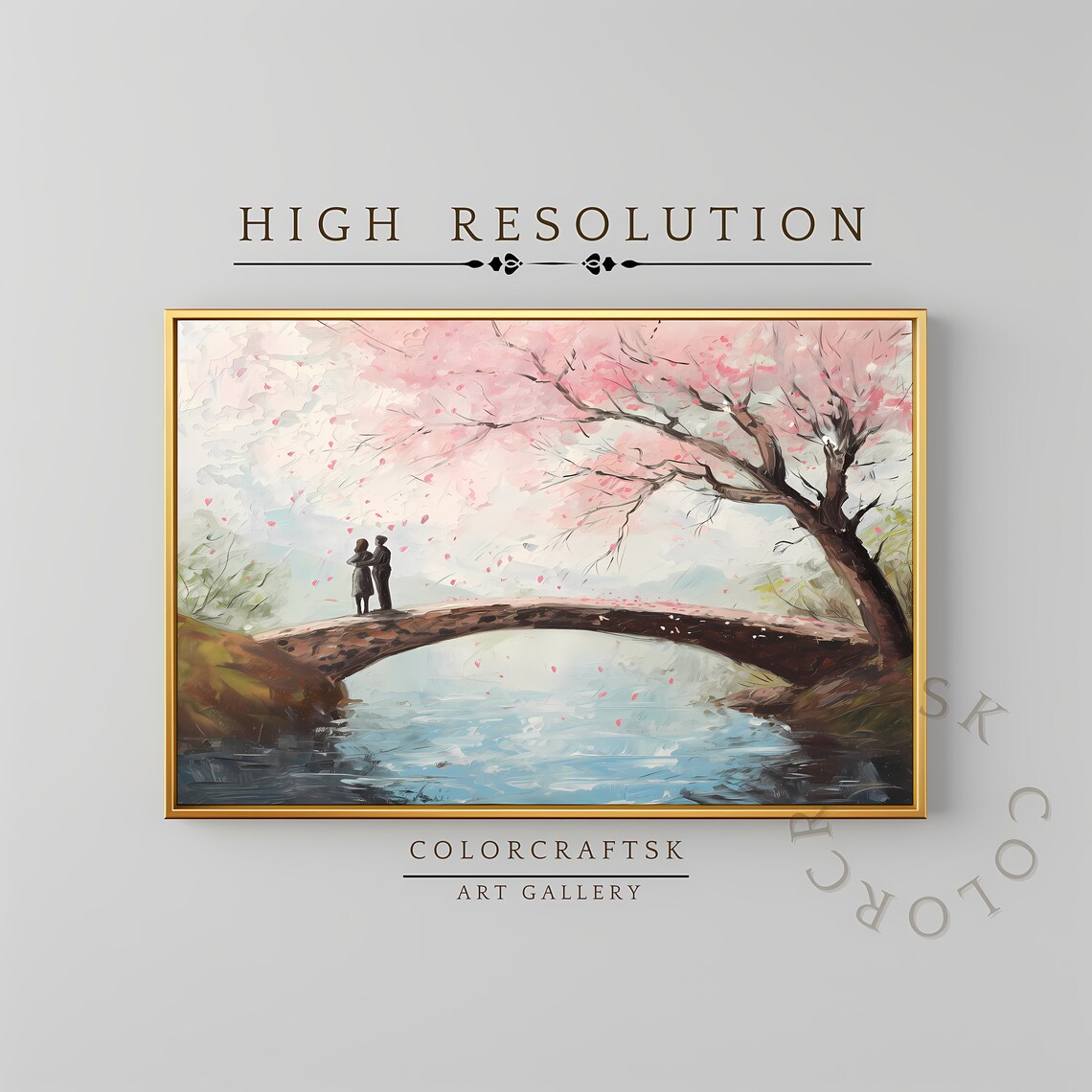 Valentines Day Romantic Painting, Home Decor