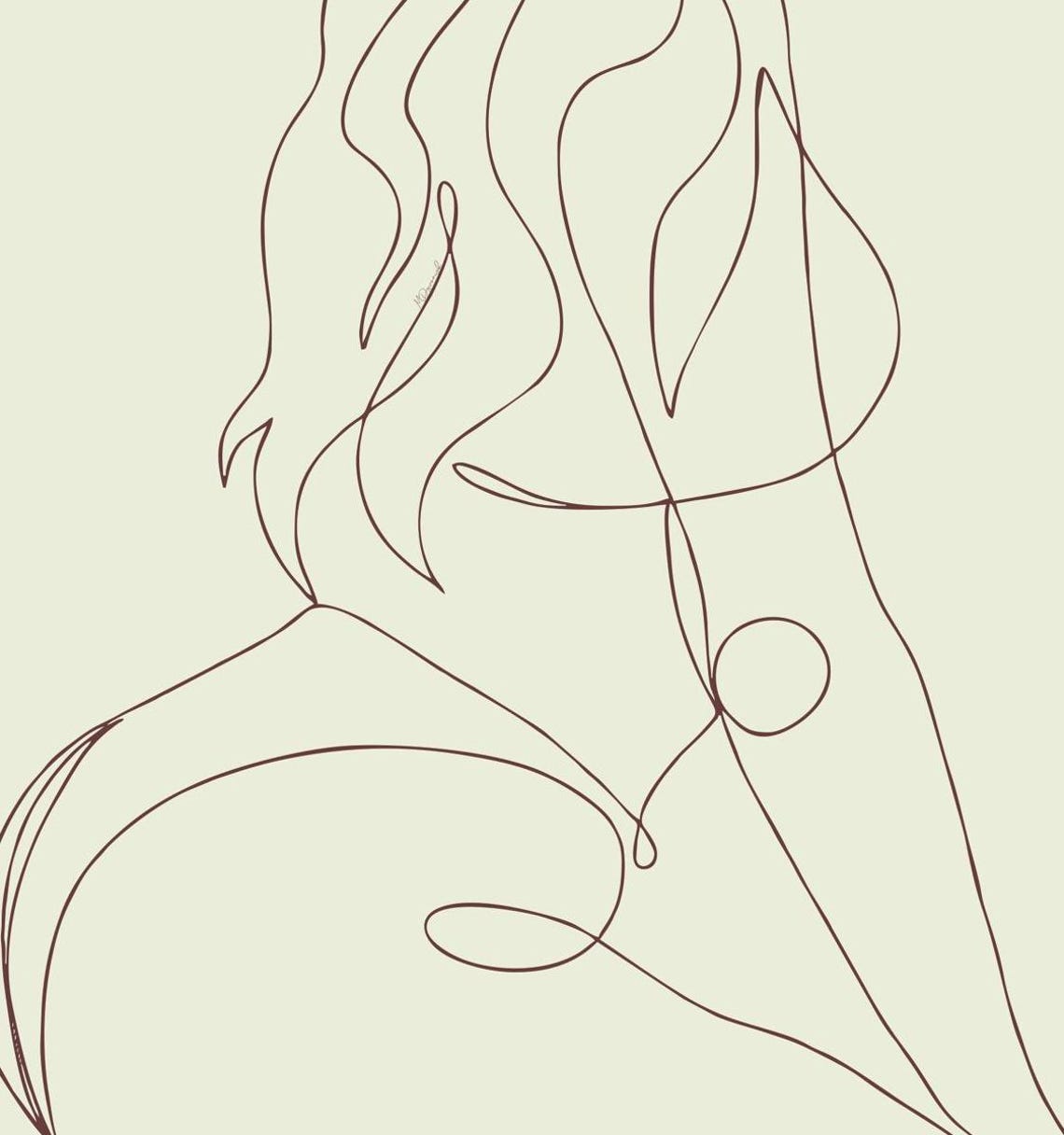 Nude Abstract Female Line Art Modern Woman Body Line Art Figure Line Woman Silhouette Female Naked Women Poster Sexy - Image 4