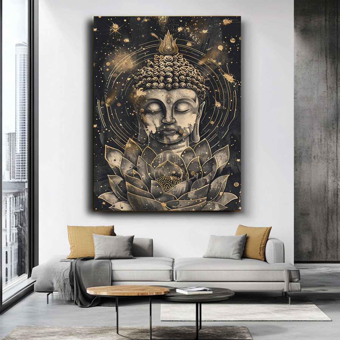 Buddha Statue Art Print, Tranquil Zen Decor - Image 3