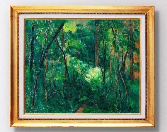 Paul Cezanne Interior Of A Forest 1880 Fine Art Glice Sku 0217