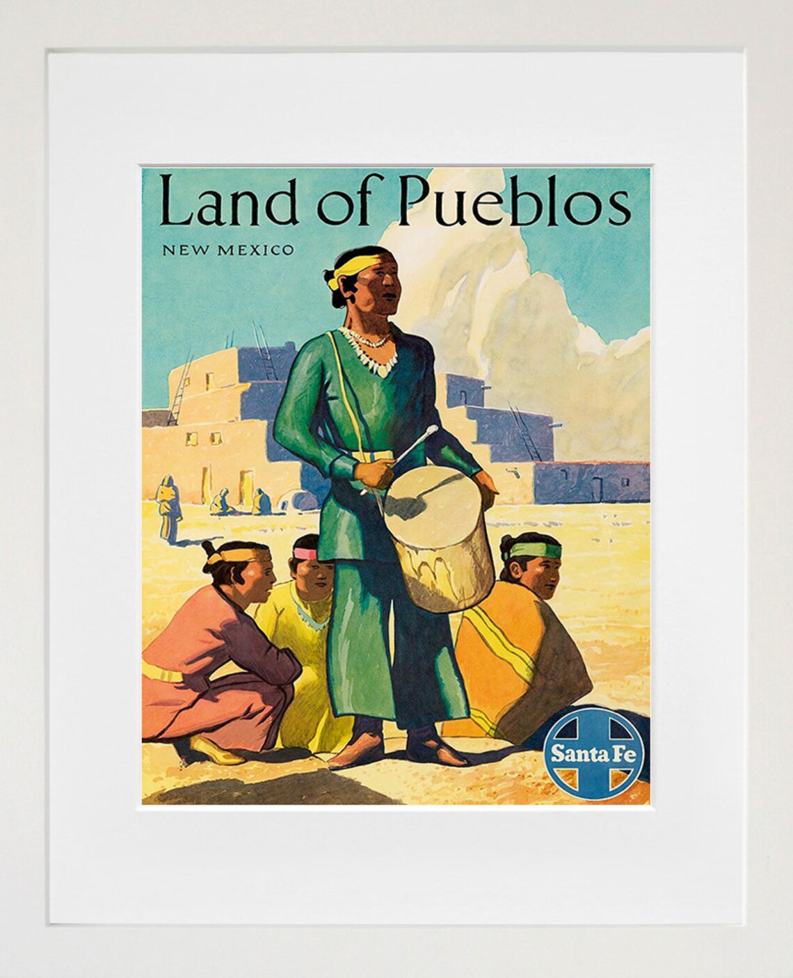 New Mexico Vintage Travel Poster Art Print