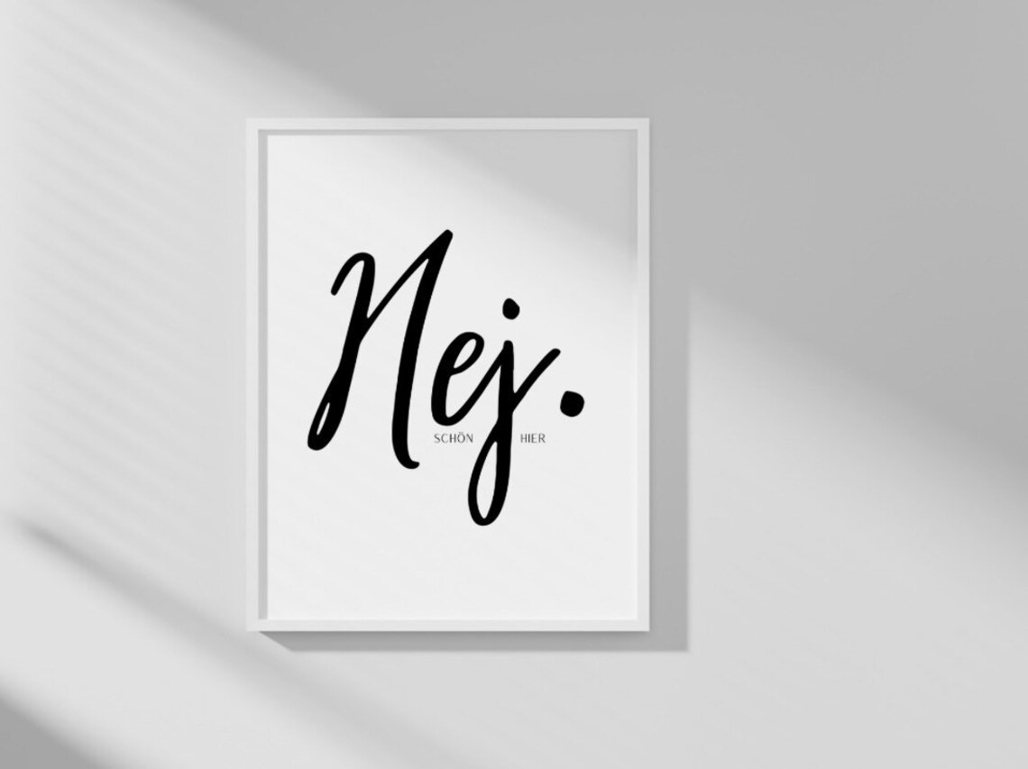 Mural Hej Posters Scandinavian Living Room Art Print - Image 2