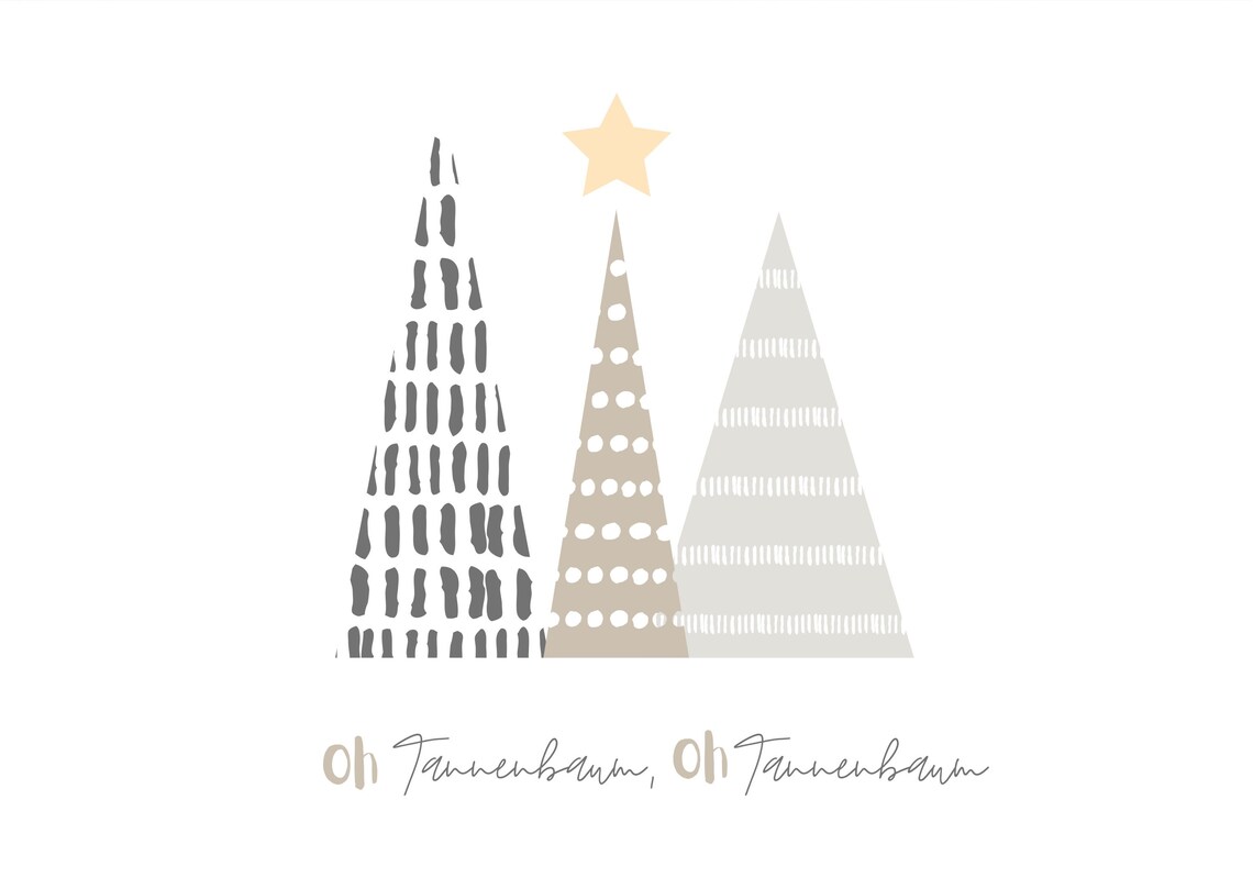 Christmas Tree Decorative Poster, Holiday Wall Picture - Image 2