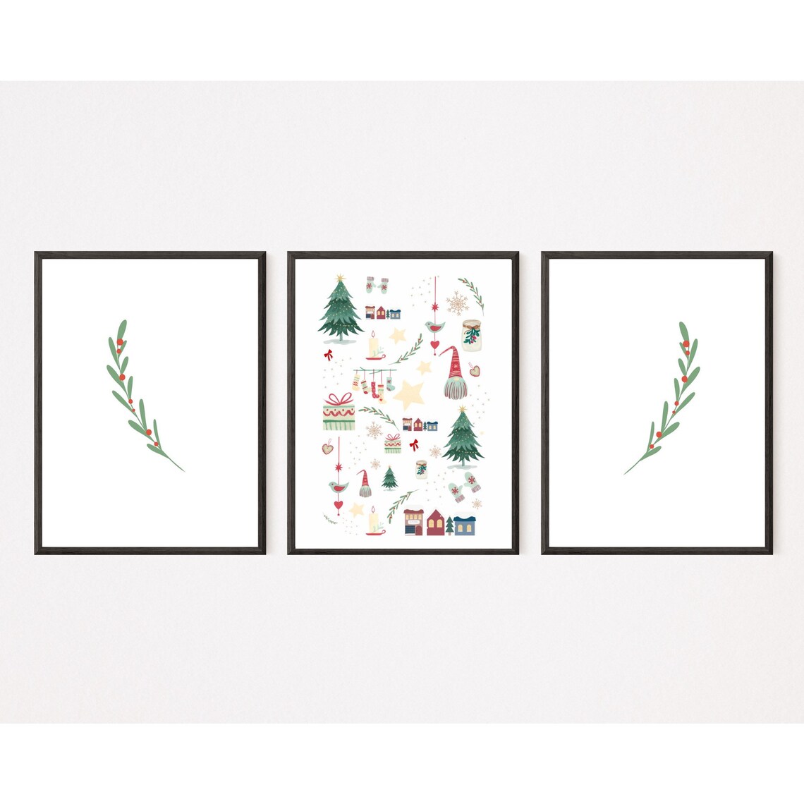 Christmas Time Decorative Poster, Holiday Wall Print - Image 3