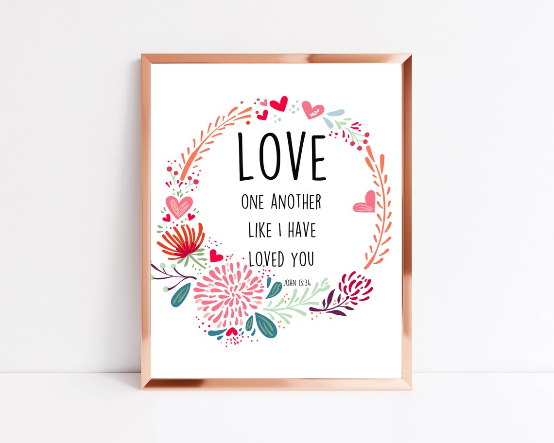 Love One Another Like I Have Loved You John 1334 Scripture Wall Art - Image 3