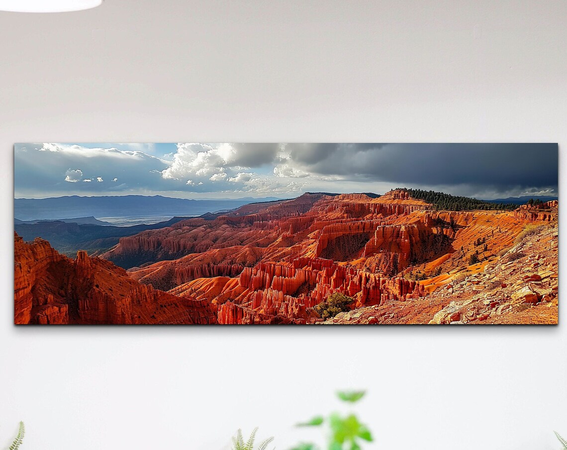 Cloudy Sky Cedar Breaks Utah, Western Landscape