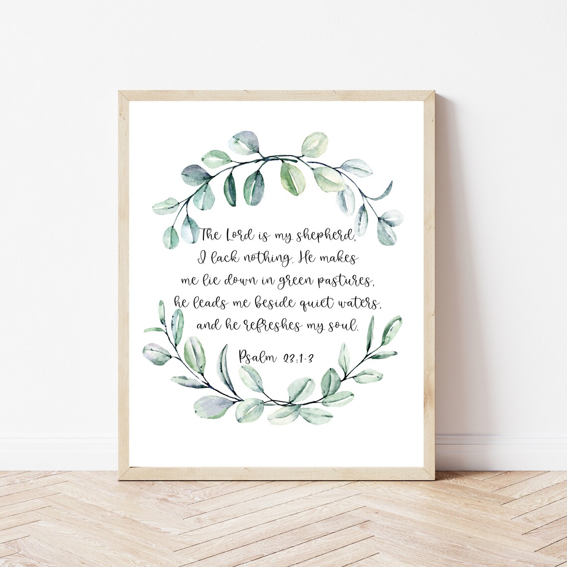 Psalm 271 The Lord Is My Light Salvation Bible Verse Wall Art Prints Christian Decor Scripture Office Sign Nursery