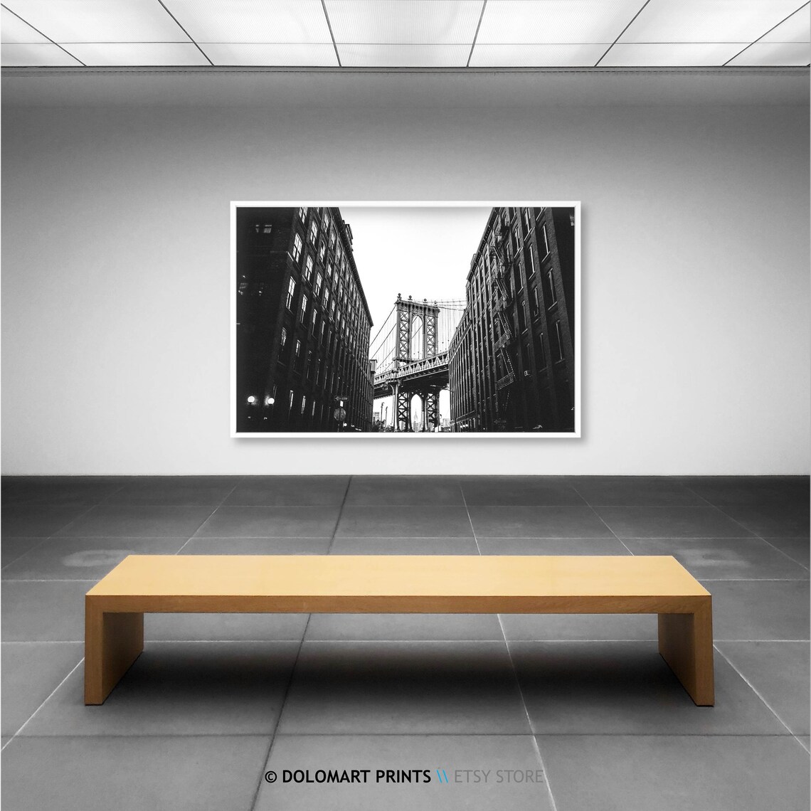 New York Brooklyn Contemporary Architecture Art Print - Image 2