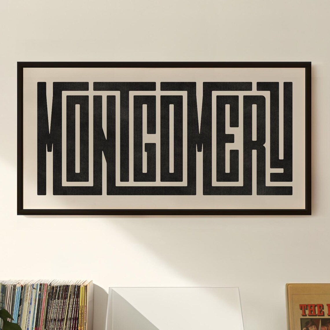Montgomery City Alabama Typography Art Print