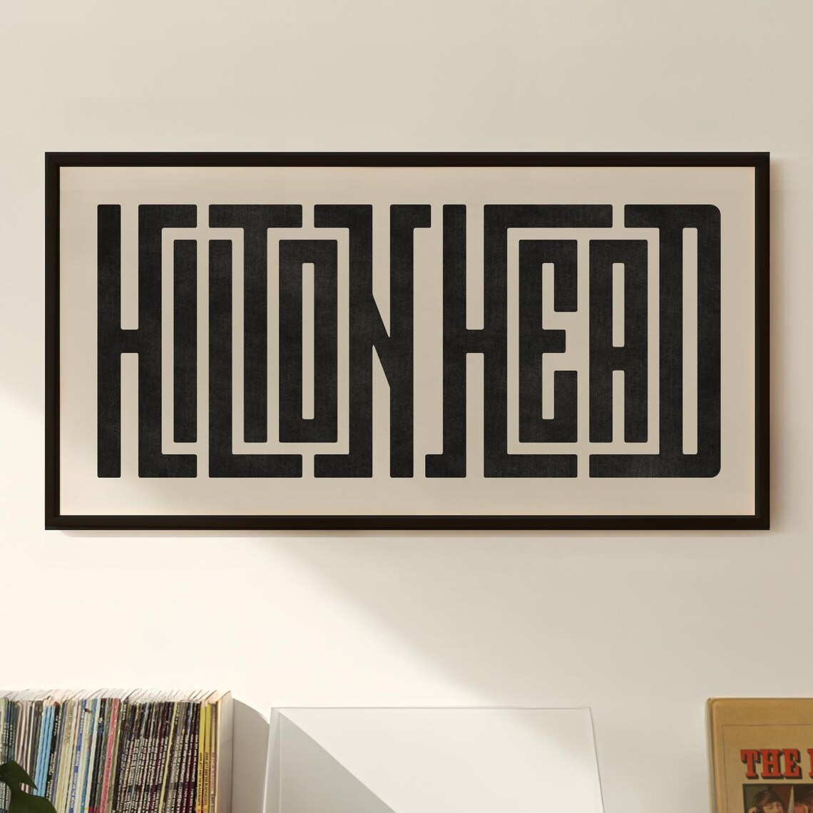 Hilton Head South Carolina Bold Retro Typography City Art Poster